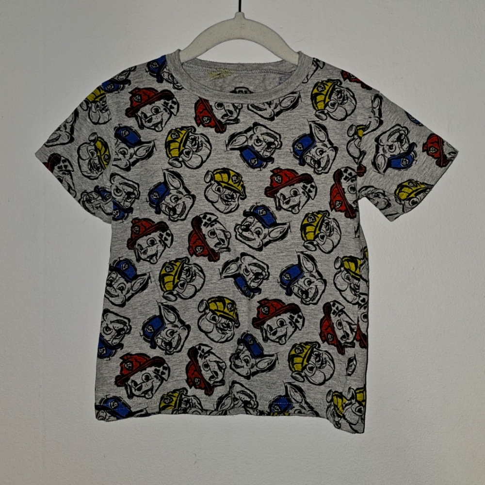 EUC | 3T | Paw Patrol Gray Allover Print T-Shirt
